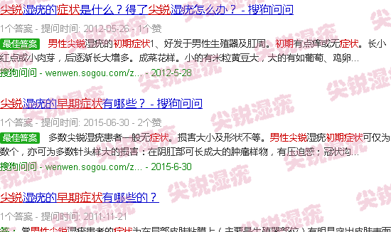 汕头男性尖锐早期症状图片