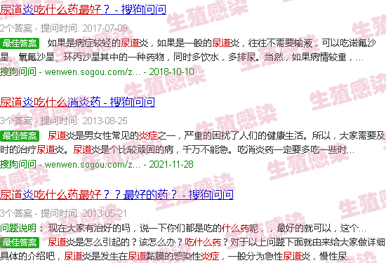 汕头尿道有炎症吃什么药好