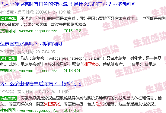 汕头龟头淋巴管炎症状