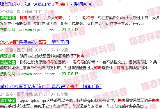 汕头如何判断男生中了梅毒