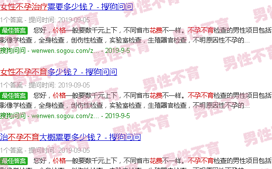 汕头女性不孕不育治疗费用
