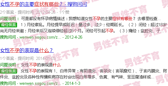 汕头女生不孕有什么症状呢