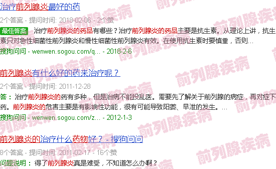 汕头前列腺炎的药物