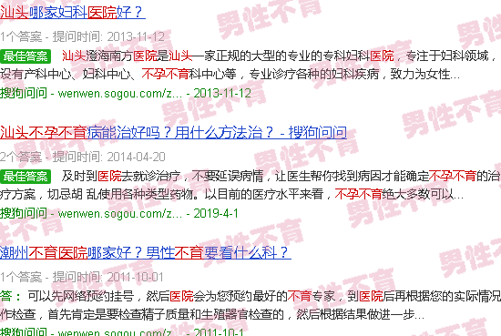 汕头清华医院不孕不育电话