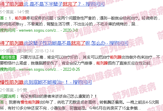 汕头得了慢性前列腺*完了