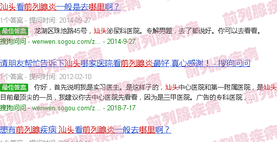 汕头前列腺炎是在哪里