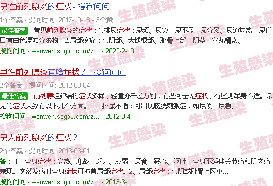 汕头男前列腺炎症状
