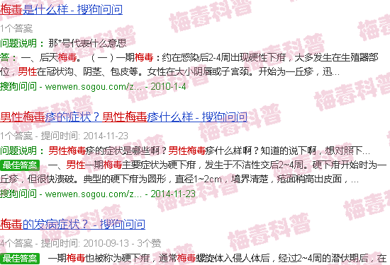 汕头男性梅毒图片大*图