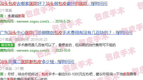汕头割包皮的医院汕头包茎包皮图
