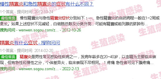 汕头慢精囊炎症状