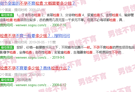 汕头不孕做哪些检查大概多少钱
